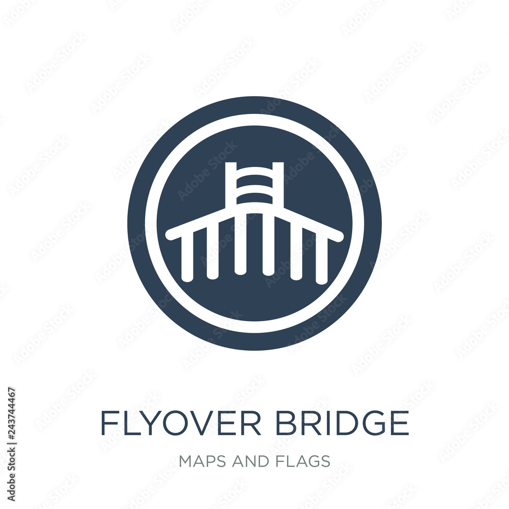 Obraz premium flyover bridge icon vector on white background, flyover bridge t