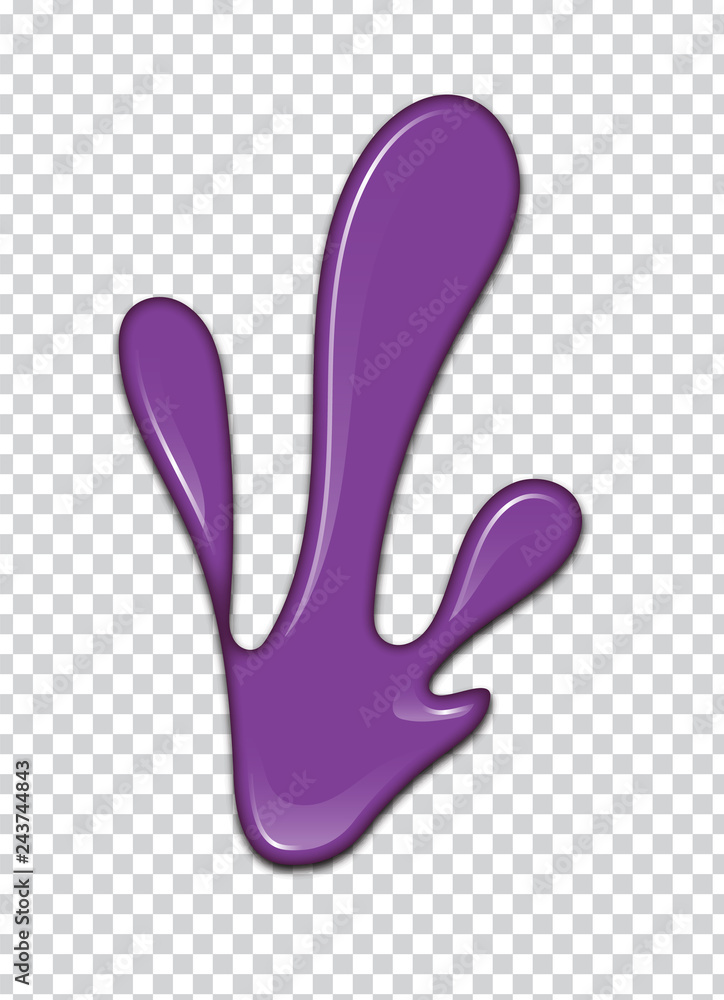 Vector Purple splash with transparency background Vector Purple splash with transparency background