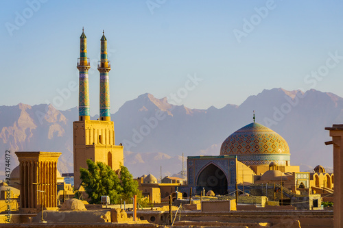 Ancient city of Yazd and Sar Yazd Fortress in Iran
