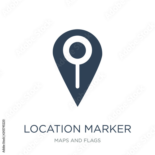 Free Download location marker icon vector on white background, location marker - GFXLoad