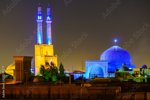 Ancient city of Yazd and Sar Yazd Fortress in Iran