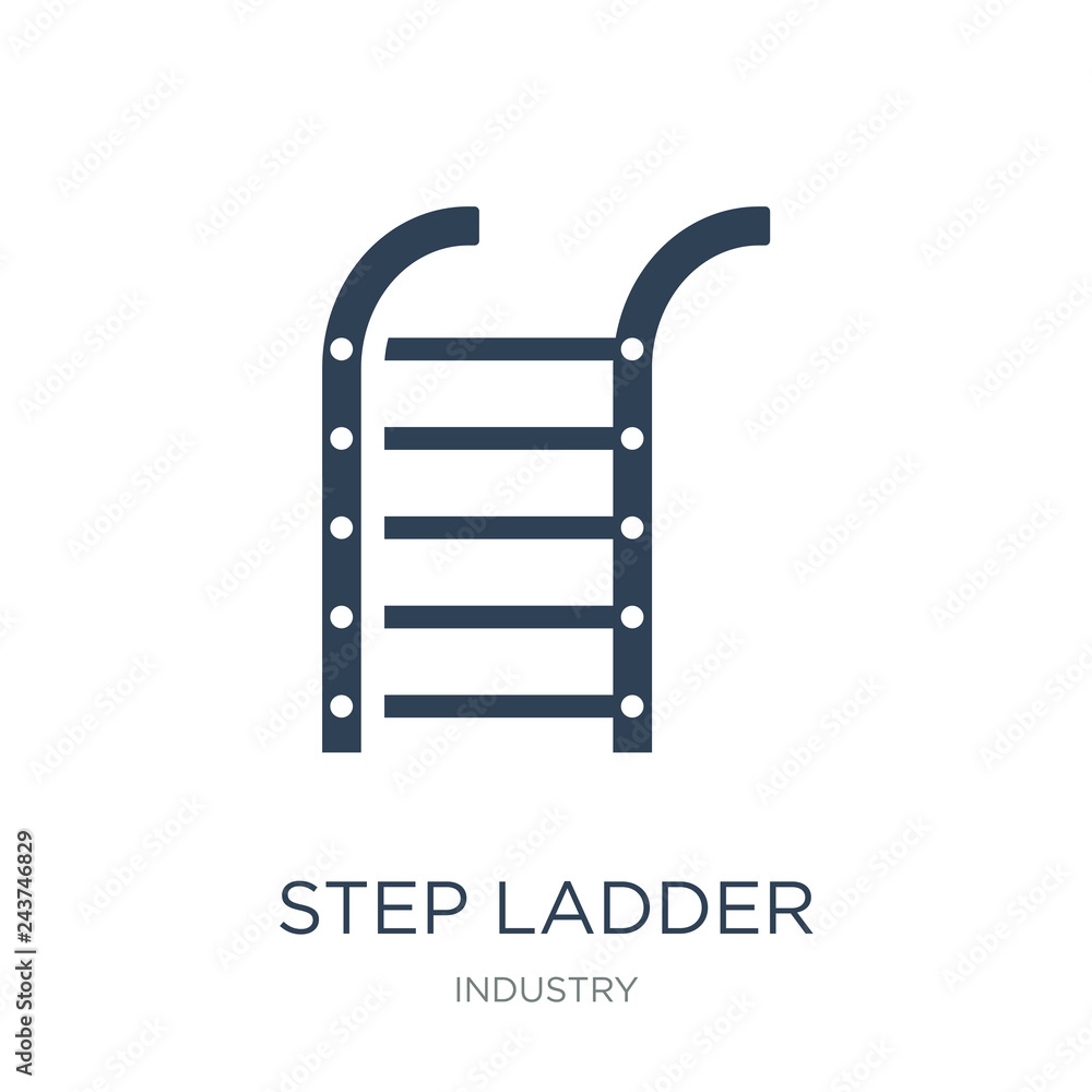 step ladder icon vector on white background, step ladder trendy step ladder icon vector on white background, step ladder trendy