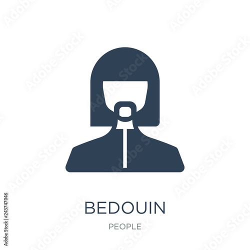 bedouin icon vector on white background, bedouin trendy filled i
