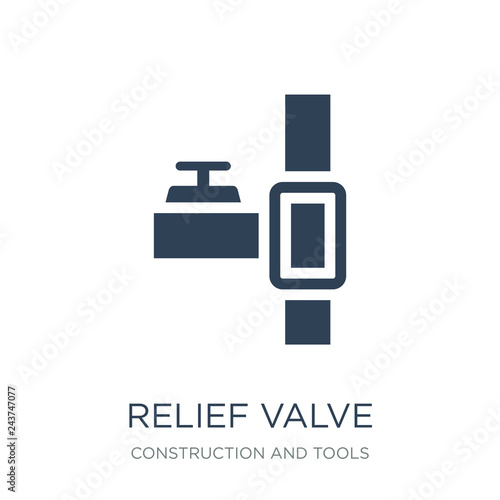 relief valve icon vector on white background, relief valve trend