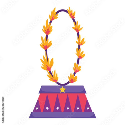 circus fire ring icon