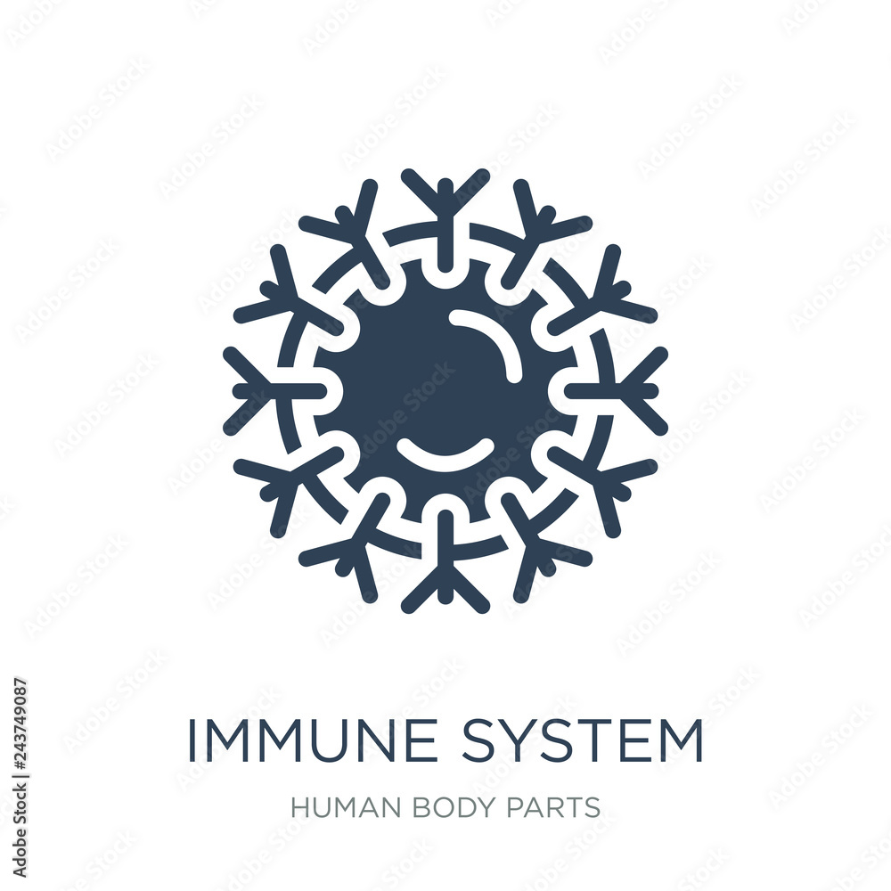 immune system icon vector on white background, immune system tre immune system icon vector on white background, immune system tre