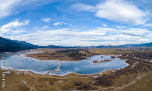 Frozen Lake Cerknica (Cerknica Polje, Cerkniško polje, Cerkniško jezero)