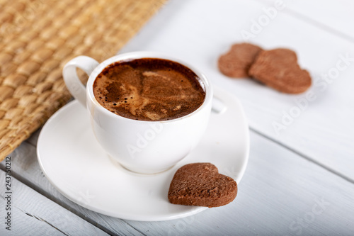 Turkish coffee and cookies
