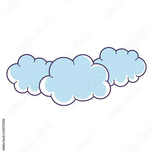 cute fairytale clouds icon