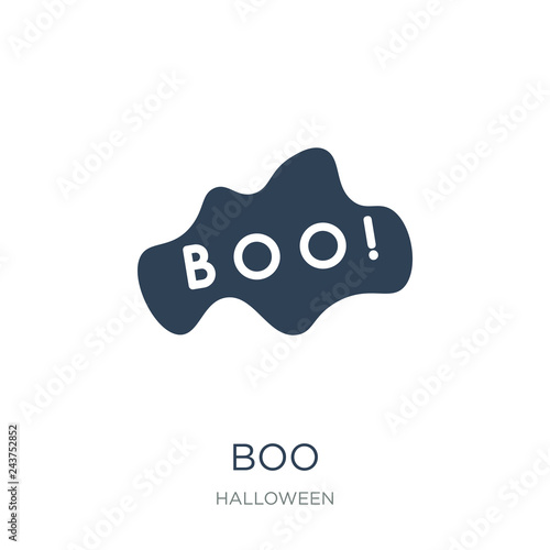 boo icon vector on white background, boo trendy filled icons fro