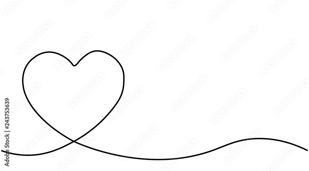 Heart background, valentines day banner vector illustration.