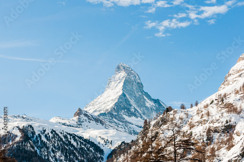 Zermatt, Matterhorn, Trockener Steg, Furi, Zmutt, Zmuttbach, Winter, Wintersport, Wallis, Walliser Berge, Alpen, Schweiz