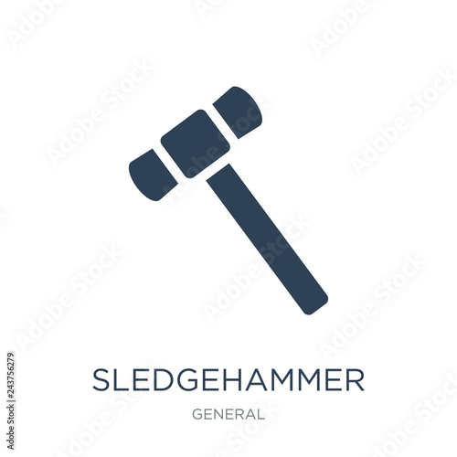 sledgehammer icon vector on white background, sledgehammer trend