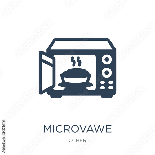 microvawe icon vector on white background, microvawe trendy fill photo