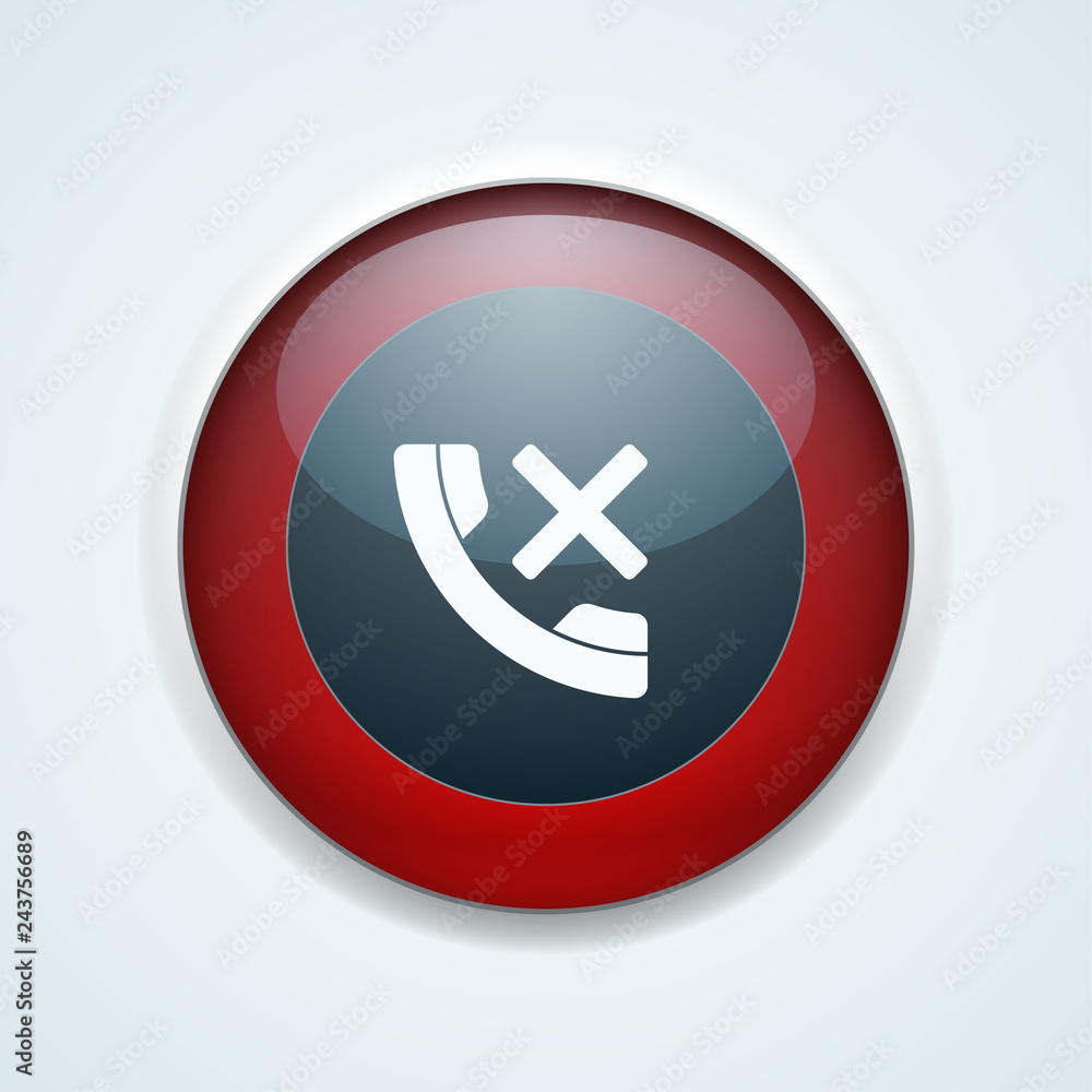 No Call Phone button illustration No Call Phone button illustration