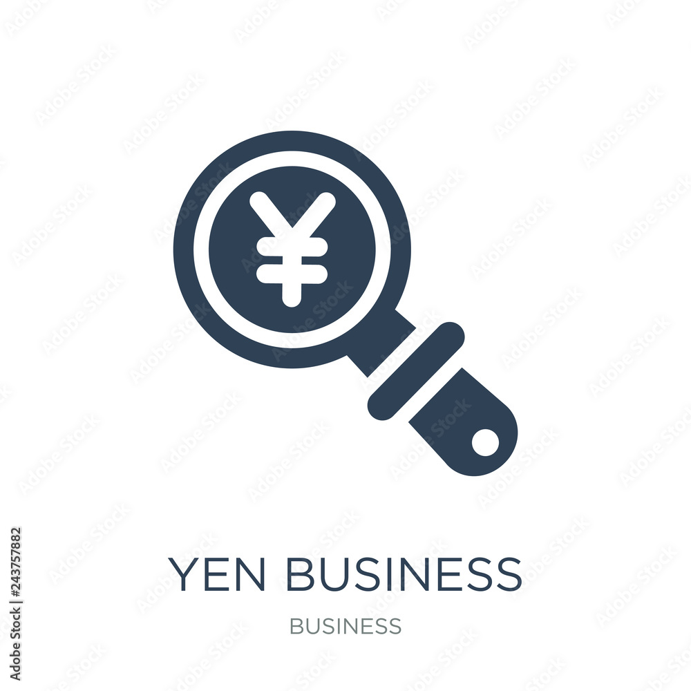 yen business search icon vector on white background, yen busines yen business search icon vector on white background, yen busines