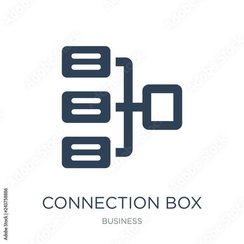 connection box chart icon vector on white background, connection © Meth Mehr