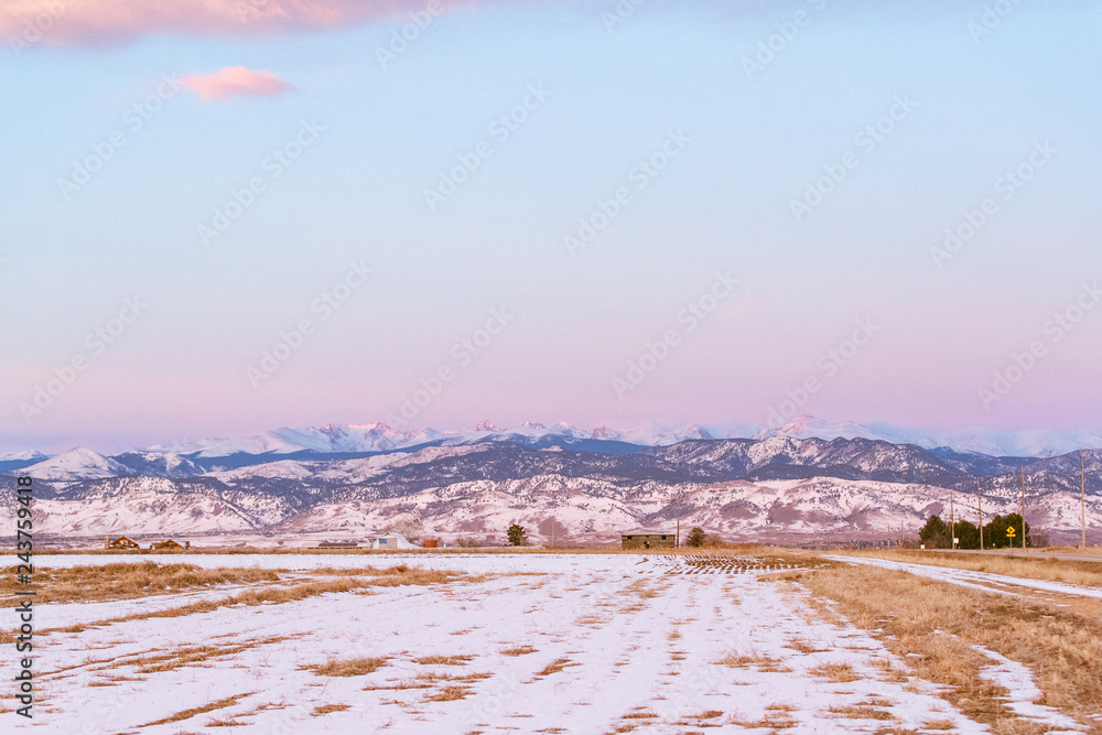 A Beautiful Sunrise in the Rocky Mountains Near Boulder Colorado A Beautiful Sunrise in the Rocky Mountains Near Boulder Colorado