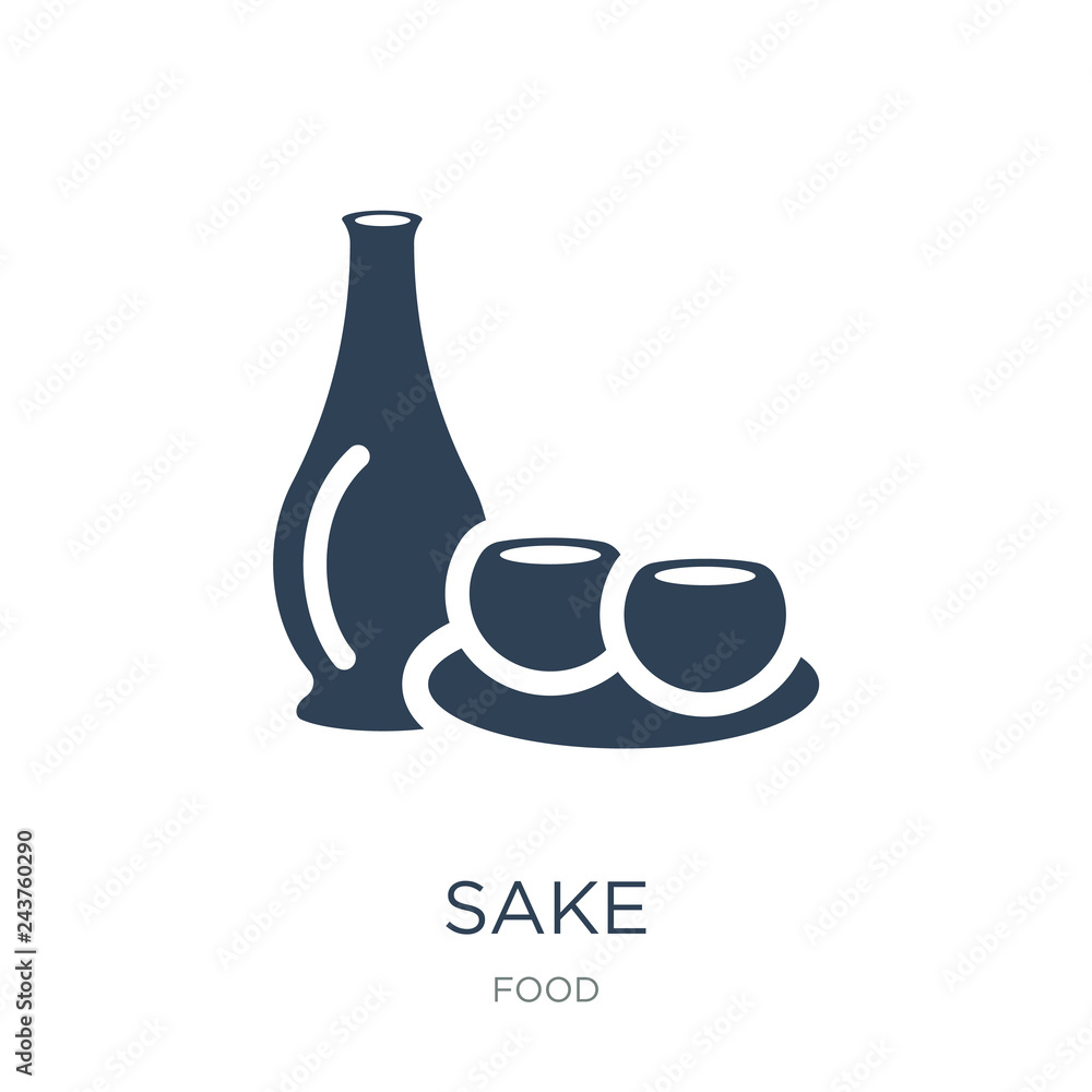 Ταπετσαρία sake icon vector on white background, sake trendy filled icons f