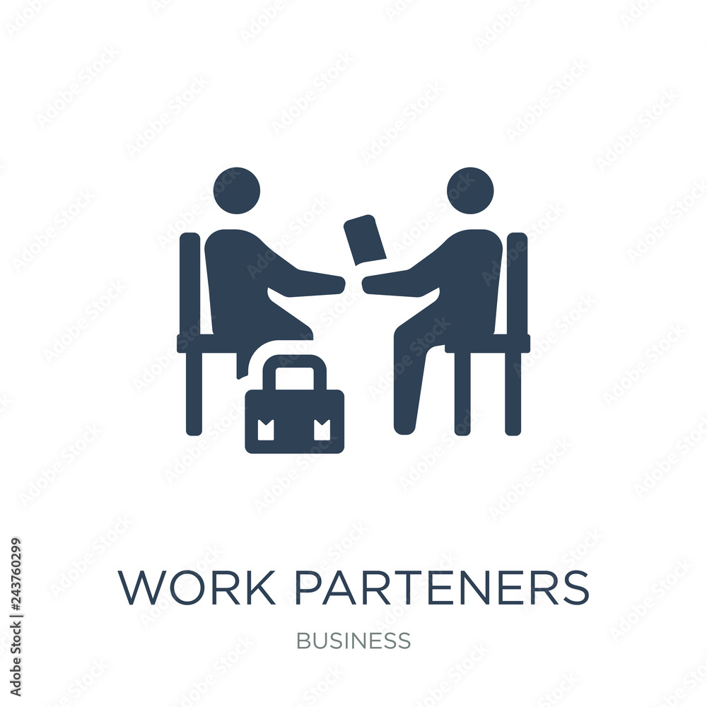 work parteners icon vector on white background, work parteners t work parteners icon vector on white background, work parteners t
