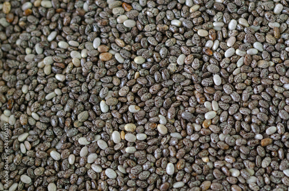 The chia seeds background. The chia seeds background.