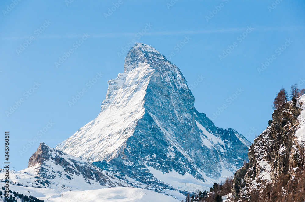 Zermatt, Matterhorn, Alpen, Walliser Berge, Walliser Dorf, Winter, Wintersport, Schweiz