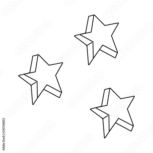 cute stars colors icons