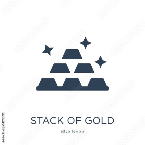 stack of gold icon vector on white background, stack of gold tre