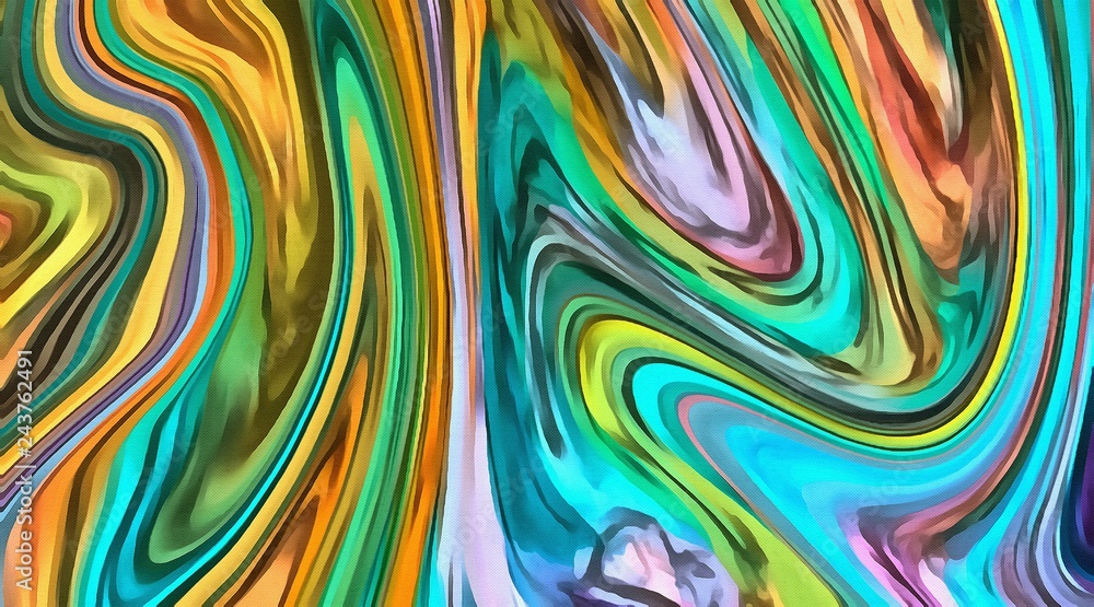 Obraz premium Creative painting pictorial art. Colorful wallpaper in modern style. Abstract texture background. Digital artwork for graphic design or prints on canvas. Stock. Can be used as conceptual pattern.