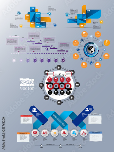 Infographic vector elements for business illustration