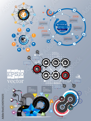 Infographic vector elements for business illustration