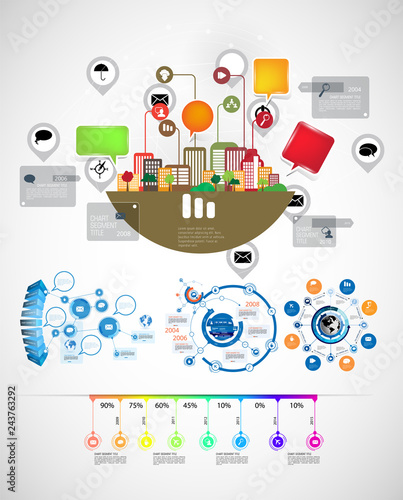 Infographic vector elements for business illustration