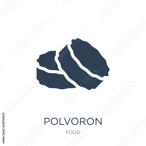 polvoron icon vector on white background, polvoron trendy filled