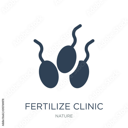 fertilize clinic icon vector on white background, fertilize clin