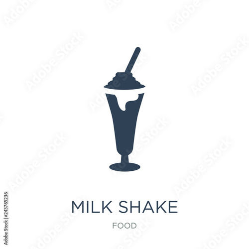 milk shake icon vector on white background, milk shake trendy fi