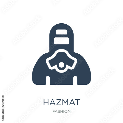 hazmat icon vector on white background, hazmat trendy filled ico