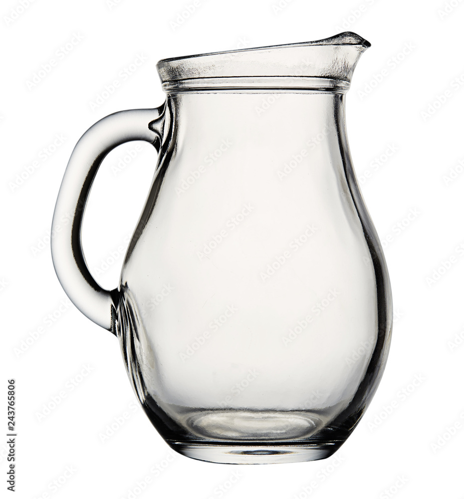 8538126 Empty glass jug isolated on white background. 8538126 Empty glass jug isolated on white background.