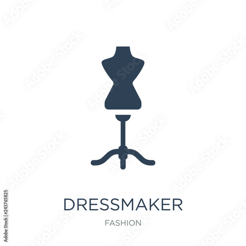 dressmaker icon vector on white background, dressmaker trendy fi