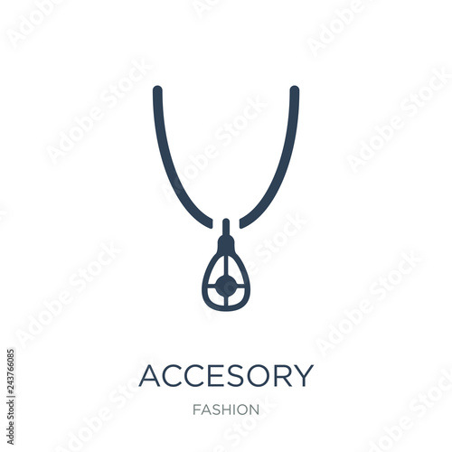 accesory icon vector on white background, accesory trendy filled photo