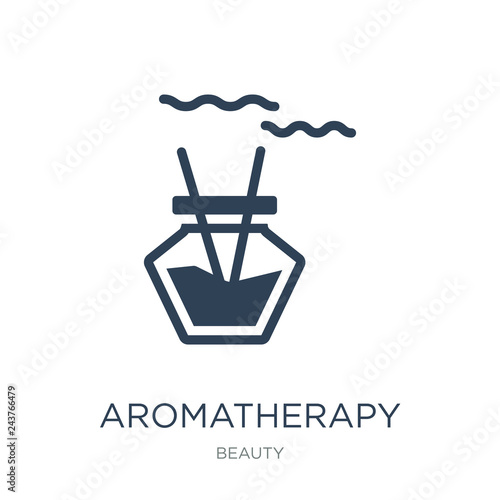 aromatherapy icon vector on white background, aromatherapy trend