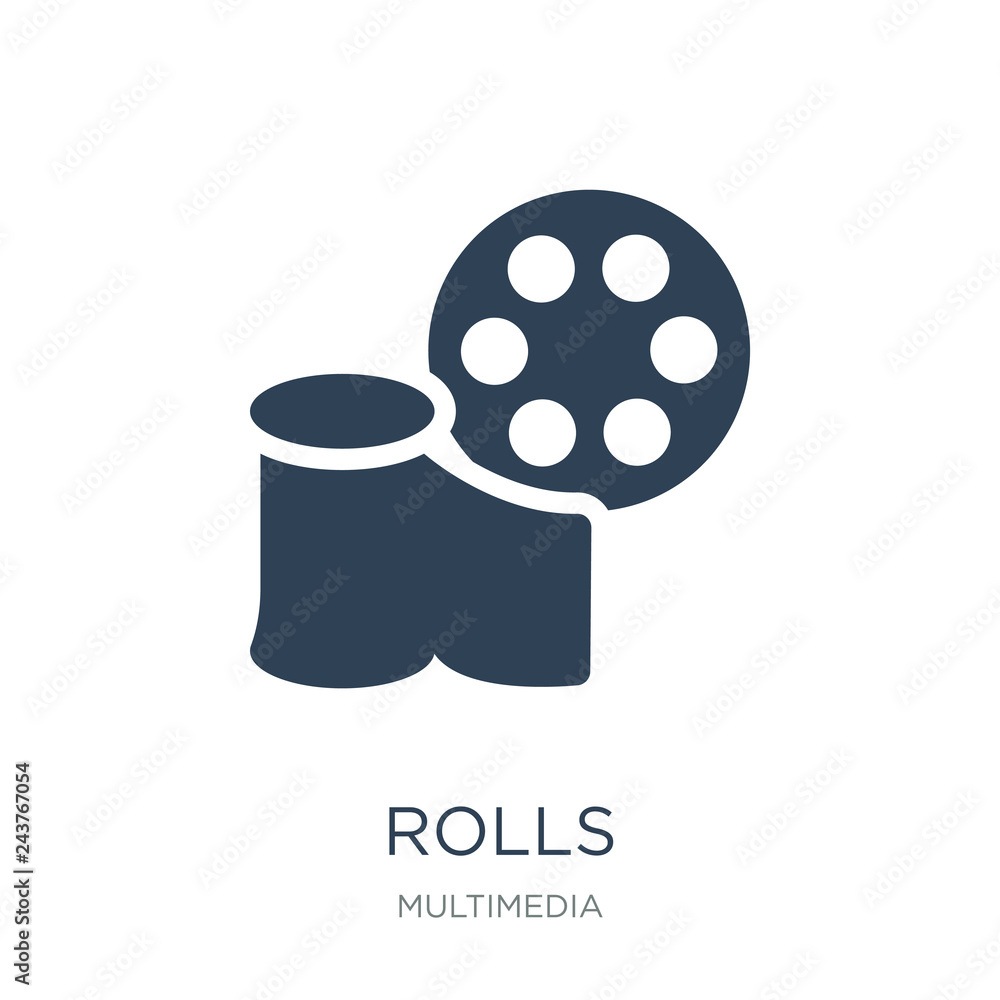 rolls icon vector on white background, rolls trendy filled icons rolls icon vector on white background, rolls trendy filled icons