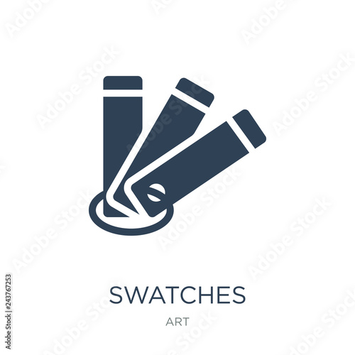 swatches icon vector on white background, swatches trendy filled