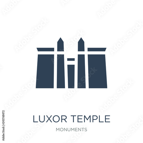 luxor temple icon vector on white background, luxor temple trend