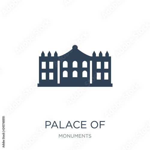 palace of versailles icon vector on white background, palace of