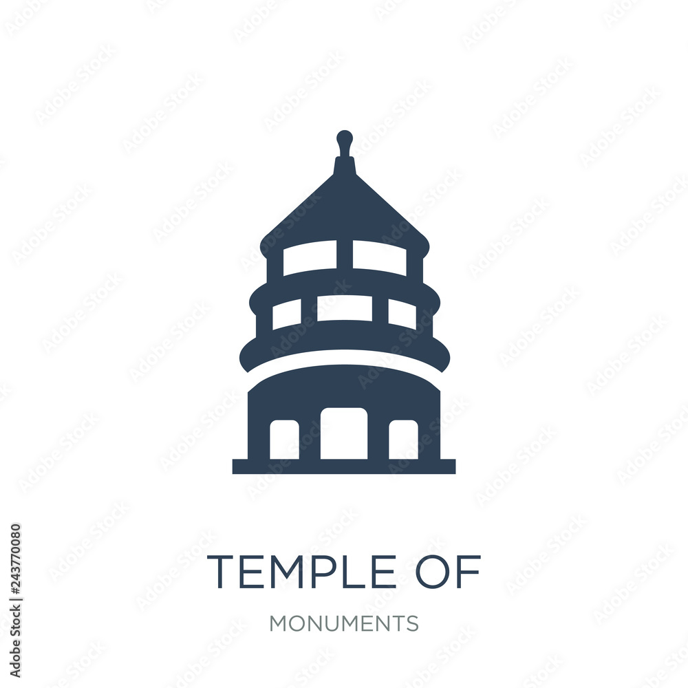 temple of heaven in beijing icon vector on white background, tem