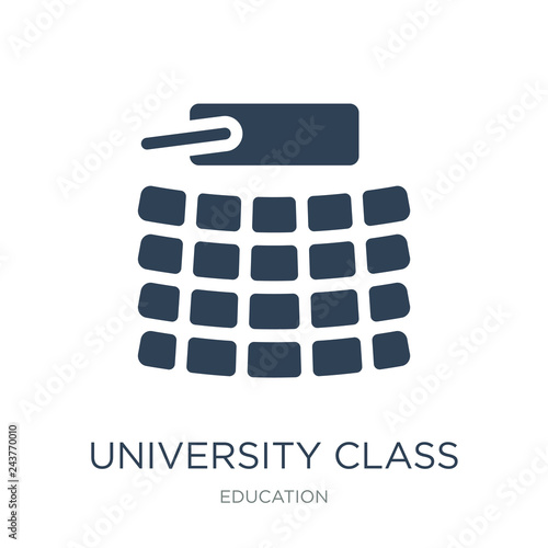 university class icon vector on white background, university cla