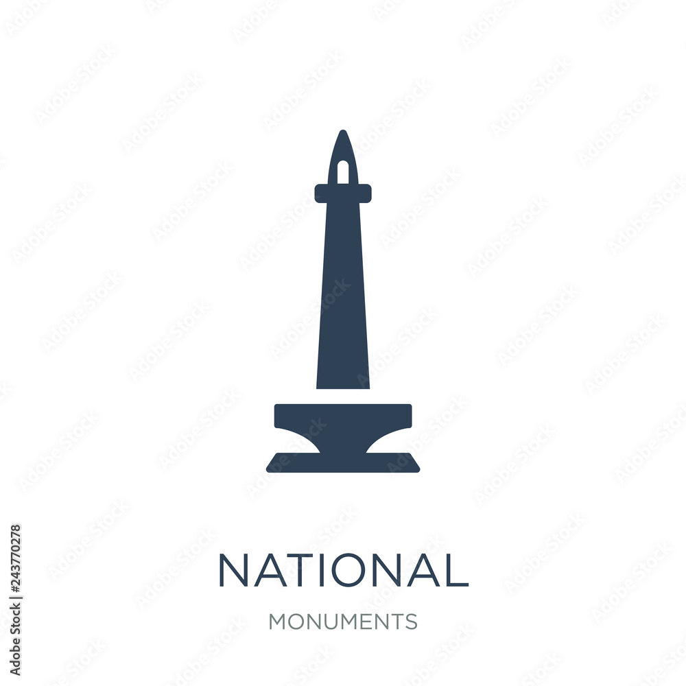 national monument monas icon vector on white background, nationa