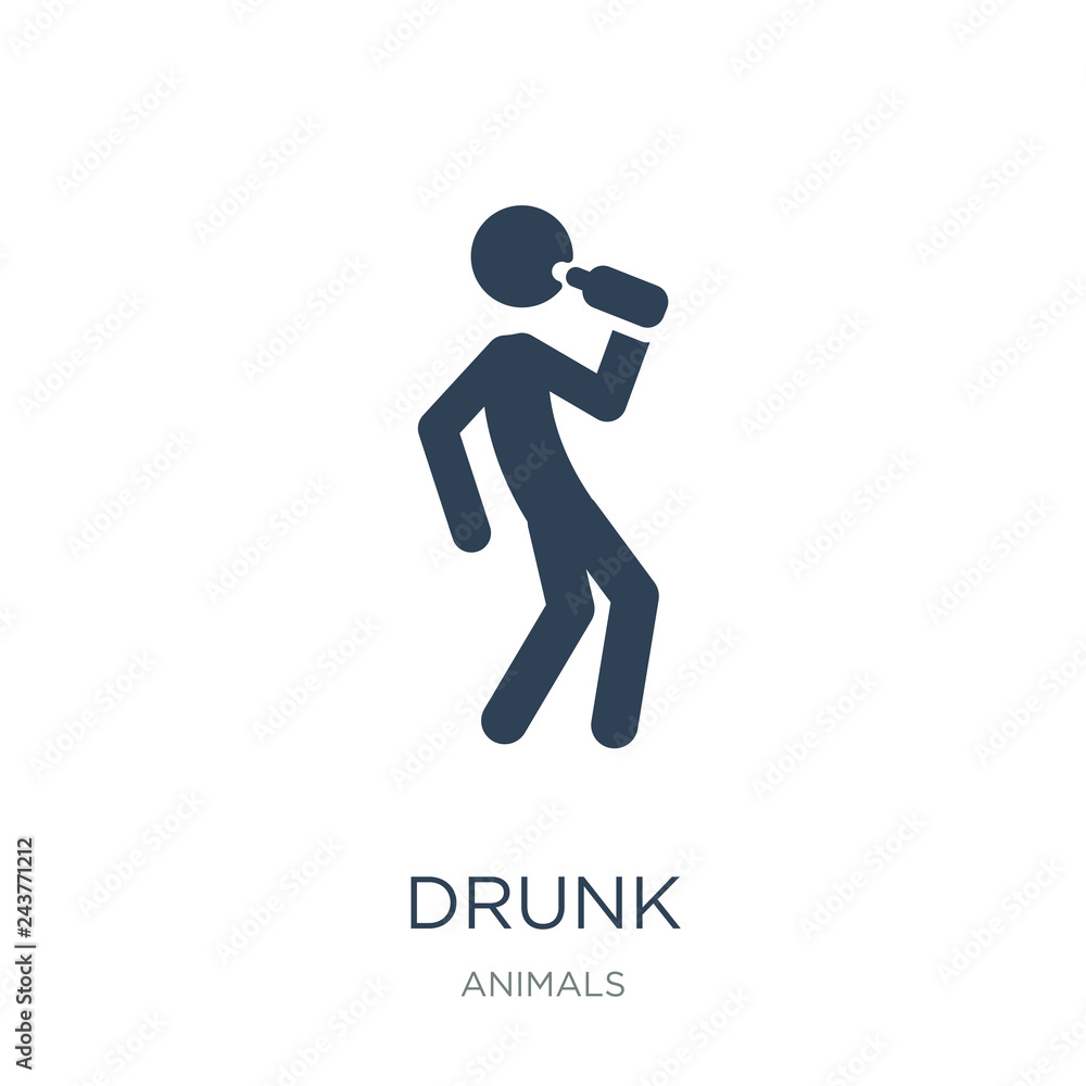 drunk icon vector on white background, drunk trendy filled icons drunk icon vector on white background, drunk trendy filled icons