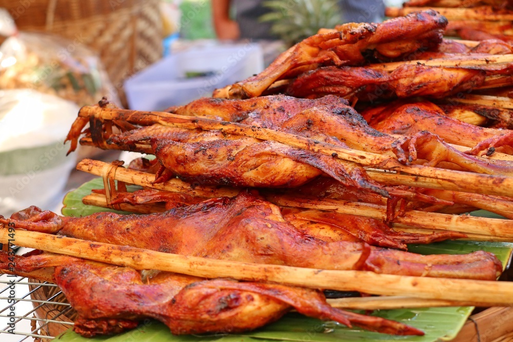 grilled chicken at street food