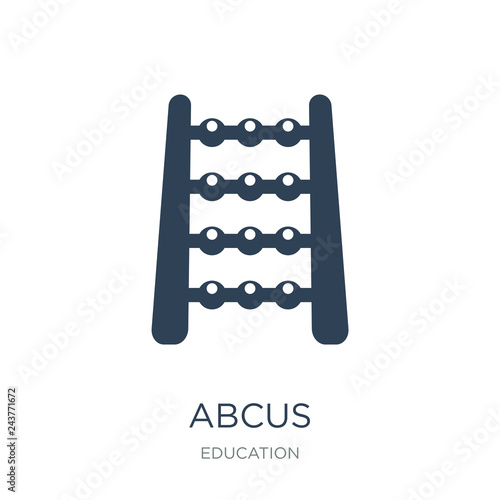 abcus icon vector on white background, abcus trendy filled icons